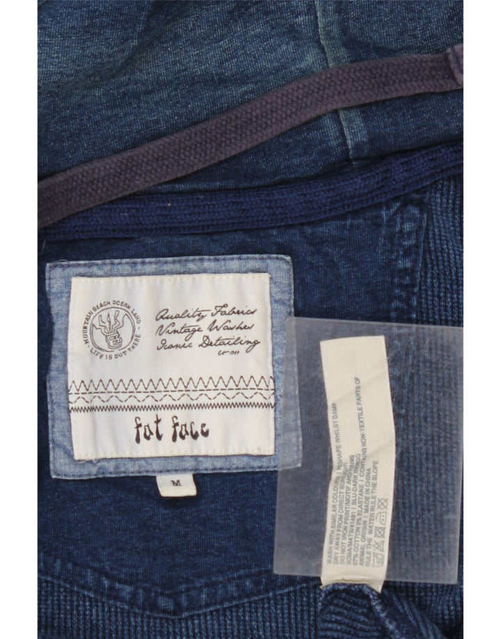 FAT FACE Hanorac cu fermoar pentru bărbați, bumbac mediu, albastru bleumarin