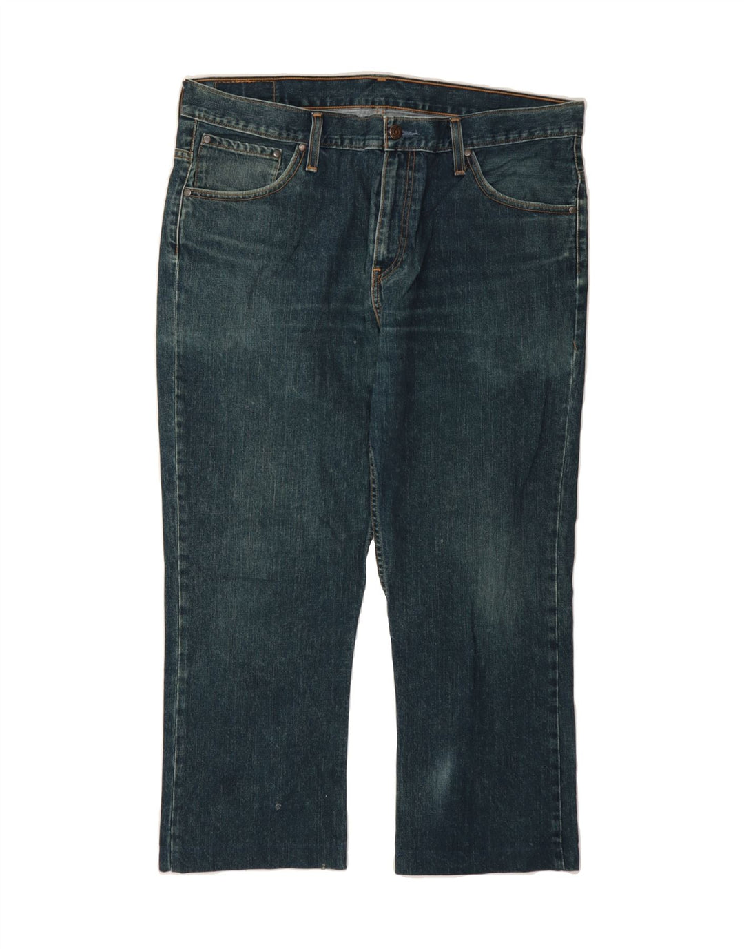 LEVI'S Mens 507 Cropped Jeans W38 L26 Navy Blue Vintage Levi's and Second-Hand Levi's from Messina Hembry 