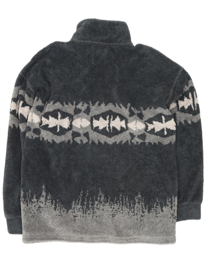 Jachetă polar pentru bărbați Think Pink UK 42 XL poliester geometric gri