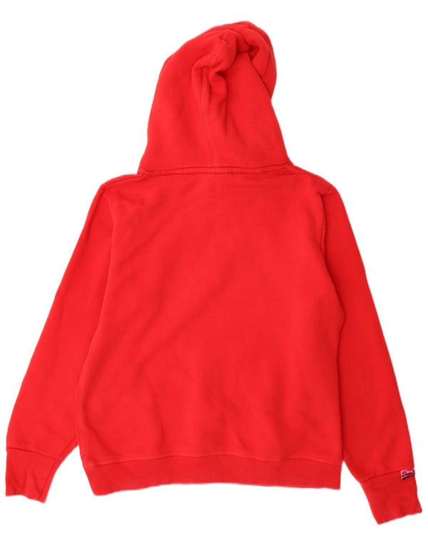 Pulover Superdry pentru damă, cu grafică, UK 18 XL, bumbac roșu