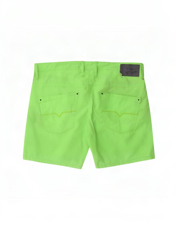 Pantaloni scurți Diesel pentru bărbați mari W36 poliester verde