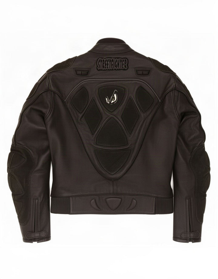 Jachetă Racer din piele pentru bărbați Streetfighter IT 48 Medium Black