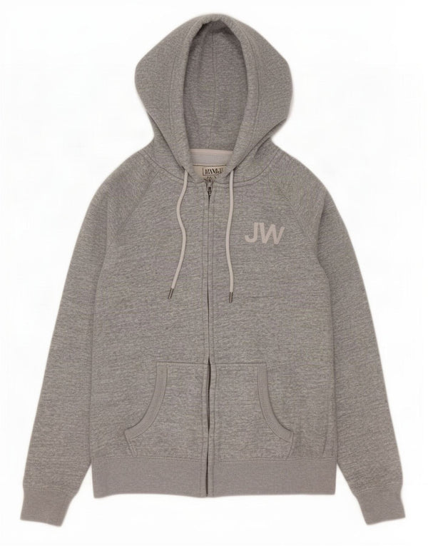Pulover Jack Wills pentru femei, cu fermoar, UK 14, bumbac, gri mare