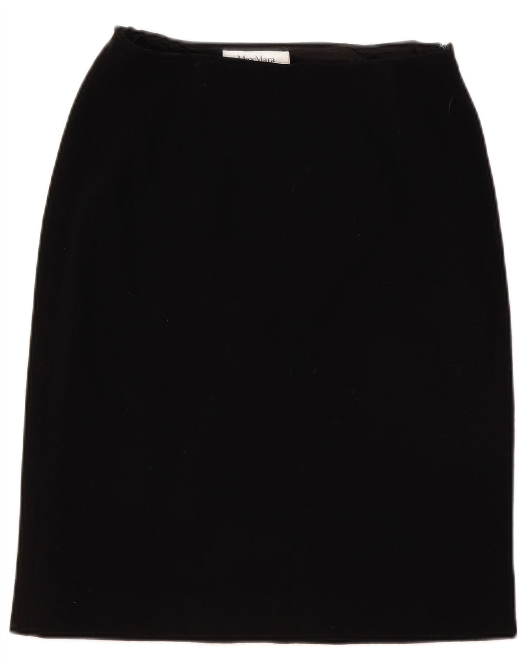 Fusta dreaptă pentru femei Max Mara UK 12 Medium W28 Lână neagră