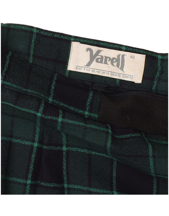 Fusta creion Yarell pentru femei EU 40 Medium W32 Verde carouri