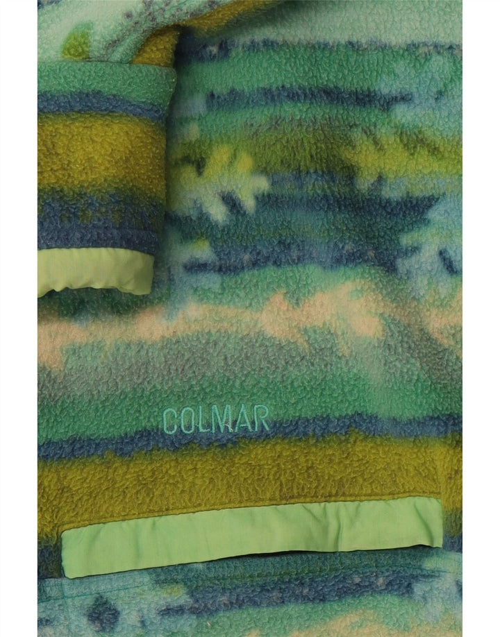 Pulover pentru bărbați COLMAR, cu gât cu nasturi, fleece XL, verde Fair Isle