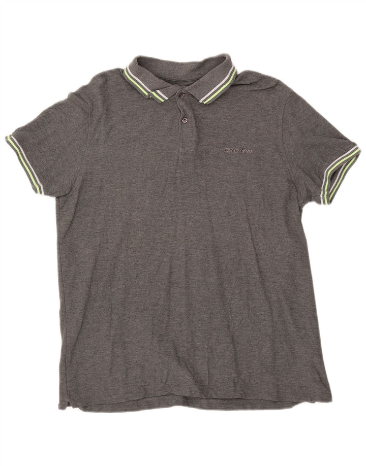 Tricou polo pentru bărbați LOTTO XL gri