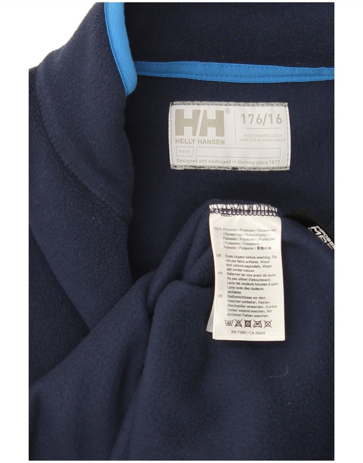Jachetă fleece pentru băieți HELLY HANSEN 15-16 ani, bleumarin, poliester