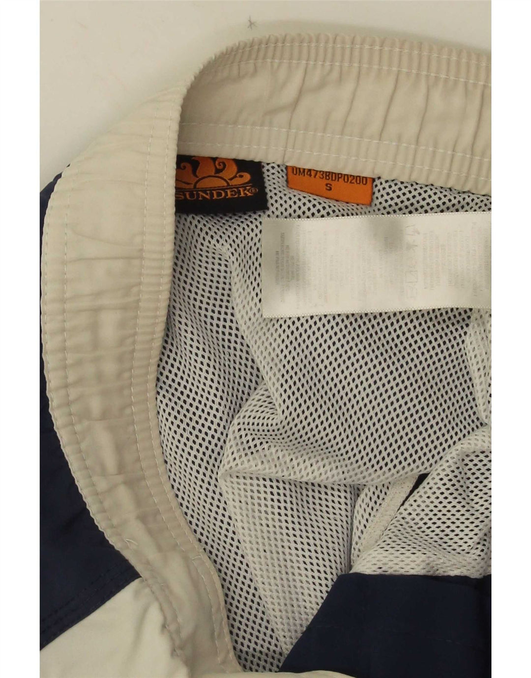 Sundek Pantaloni scurți de înot cu grafică pentru bărbați, mici, albastru, poliester color bloc