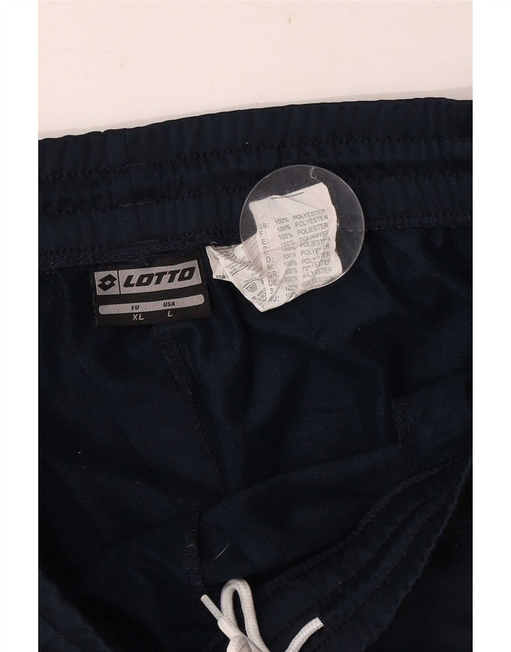 Pantaloni de trening Lotto pentru bărbați, mari, albastru, poliester