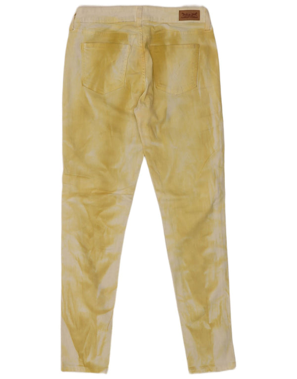 Blugi skinny Levi's pentru femei W30 L29, bumbac galben Tie Dye