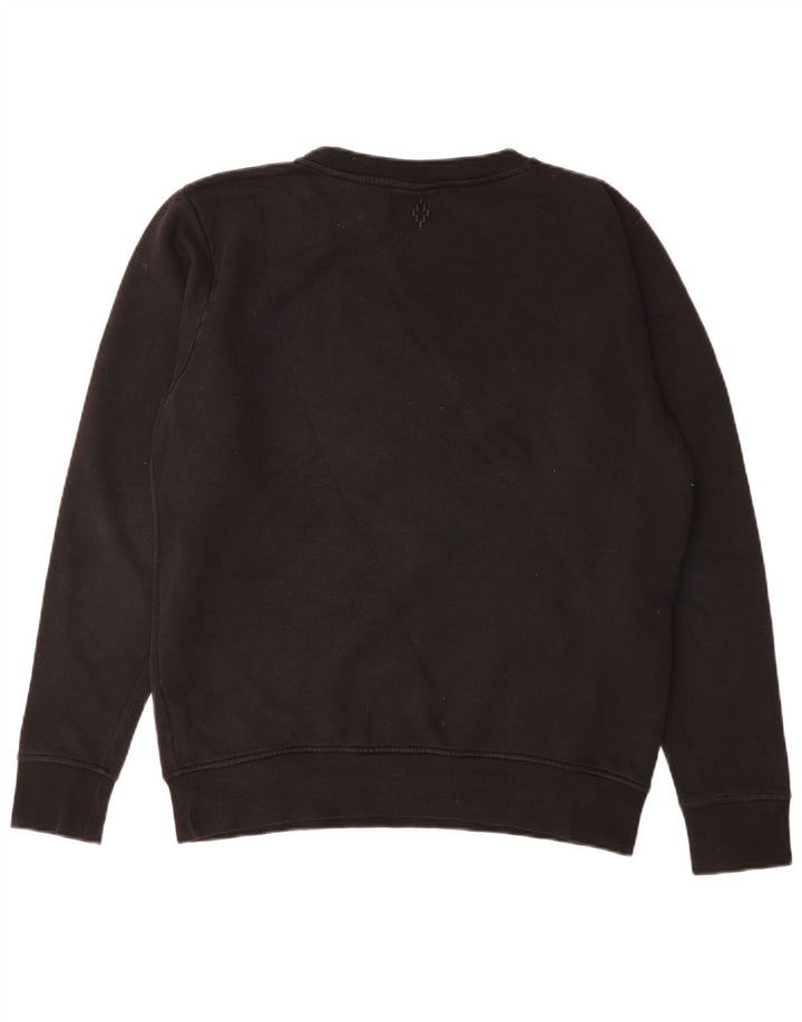 Marcelo Burlon Hanorac grafic pentru bărbați Pulover mic, negru, bumbac
