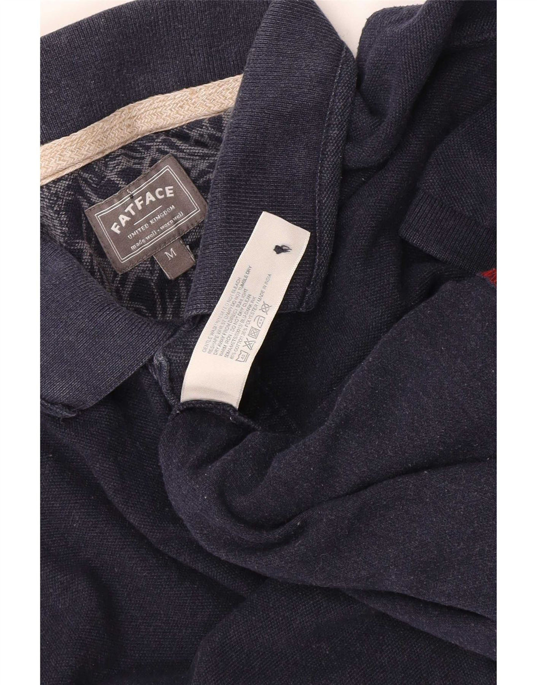 Tricou polo pentru bărbați Fat Face, bumbac mediu albastru bleumarin