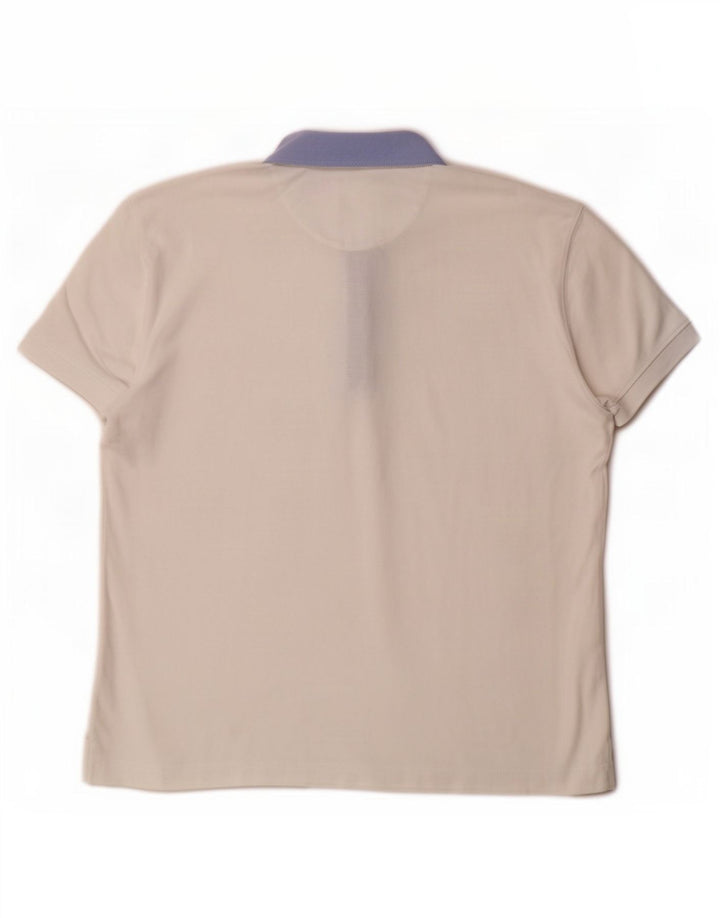 Tricou polo Massimo Dutti pentru bărbați, mare, alb