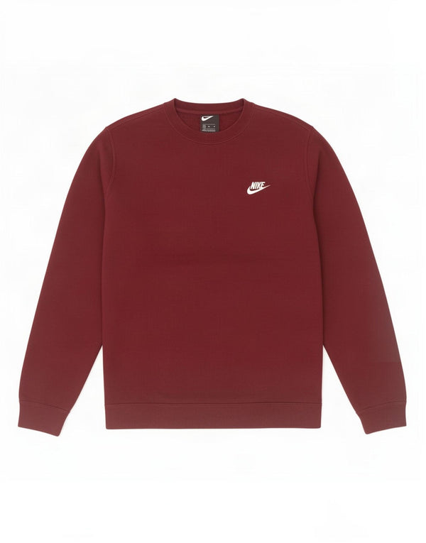 Pulover Nike pentru bărbați, bumbac mediu burgundă