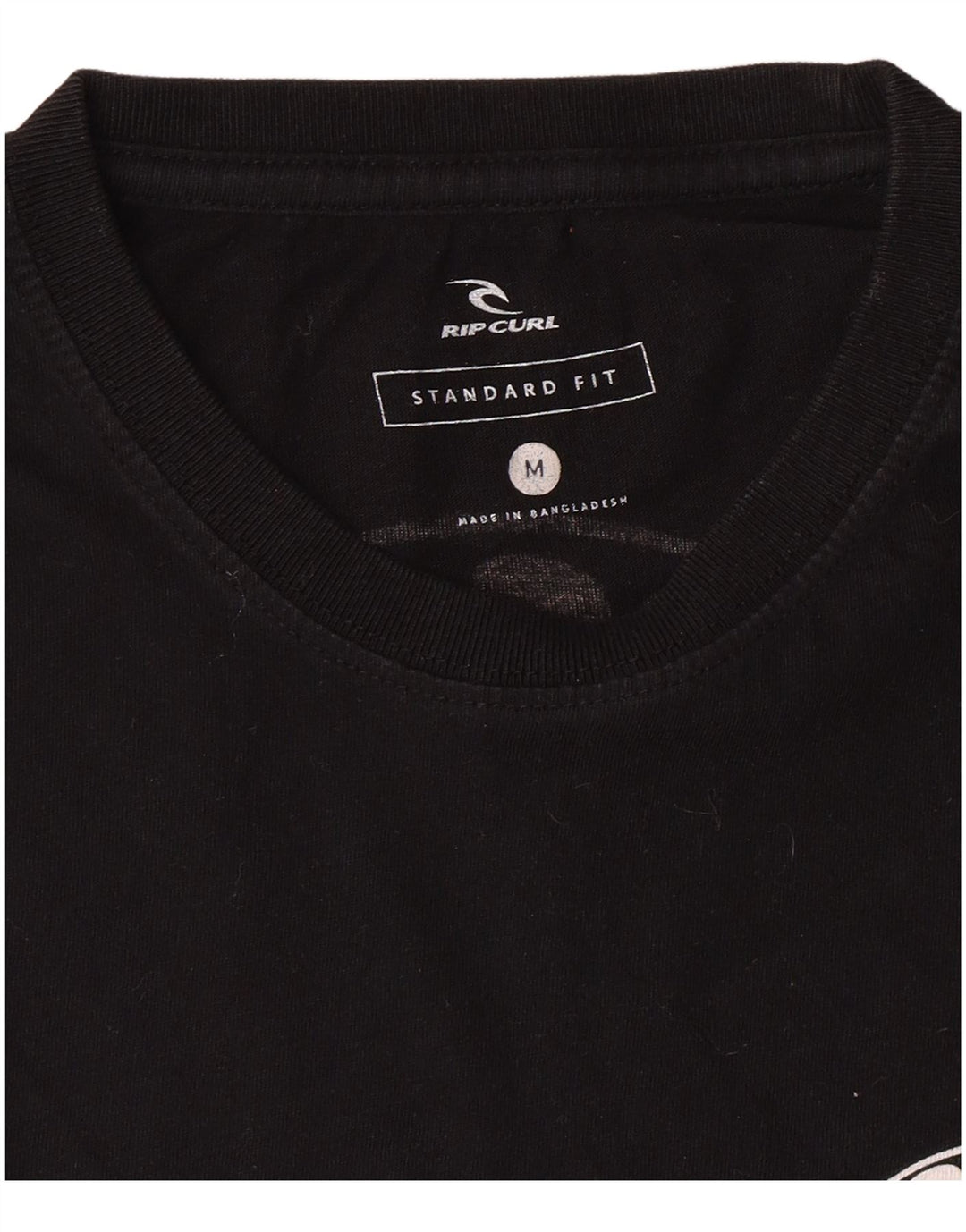 Tricou grafic Rip Curl pentru bărbați, cu ajustare standard, top mediu negru