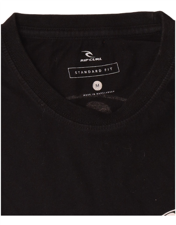 Tricou grafic Rip Curl pentru bărbați, cu ajustare standard, top mediu negru