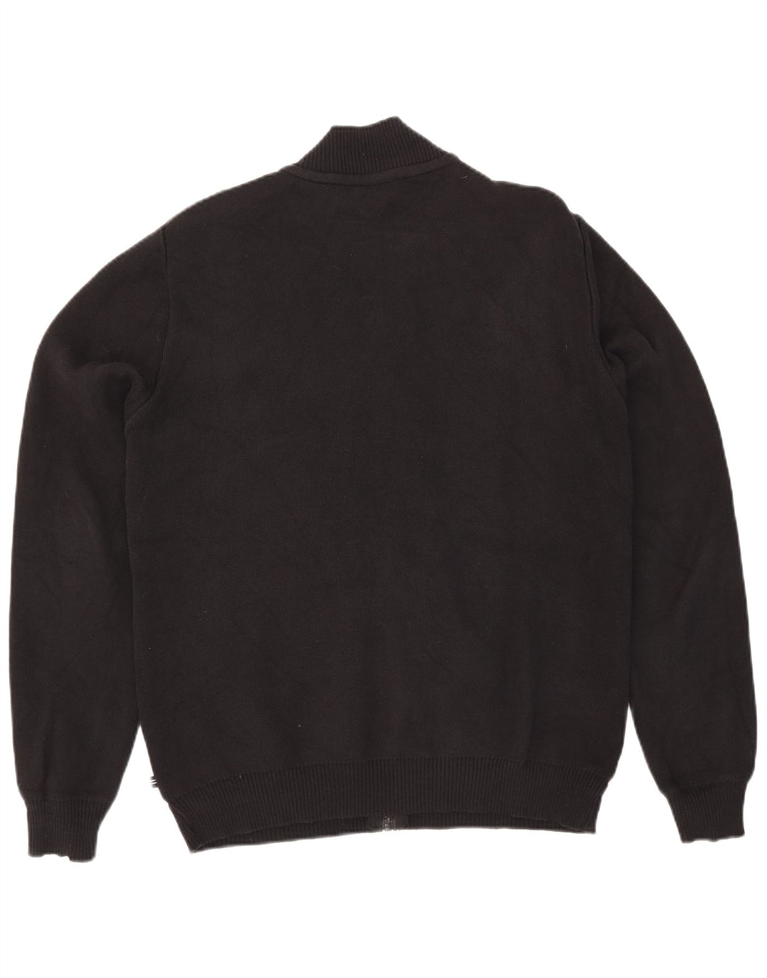 Pulover Nautica pentru bărbați cardigan mare bumbac negru