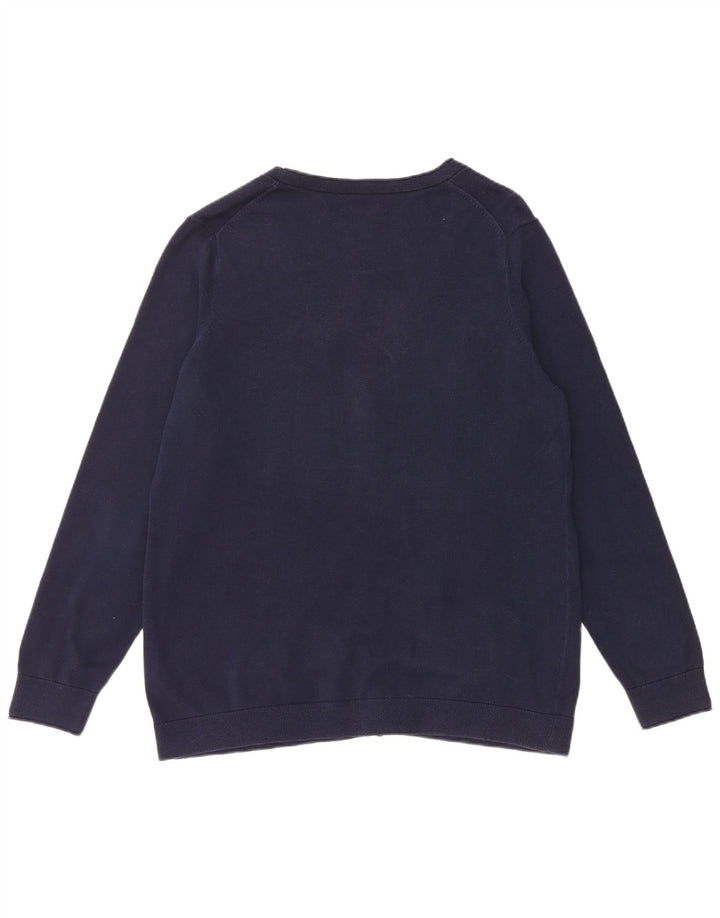 Pulover cardigan pentru femei TOMMY HILFIGER UK 18 XL bumbac bleumarin