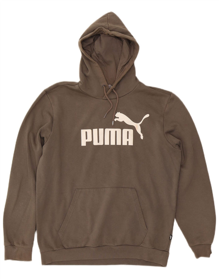 Pulover pentru bărbați Puma Graphic Hoodie, bumbac maro mediu