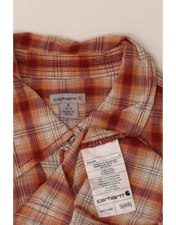Cămașă de flanel pentru femei Carhartt US 4/6 Small Red Check Bumbac