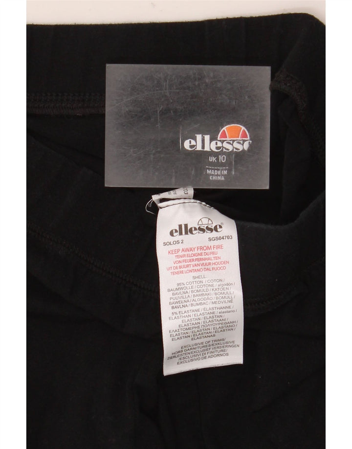 Leggings cu grafic pentru femei Ellesse UK 10, bumbac negru mic