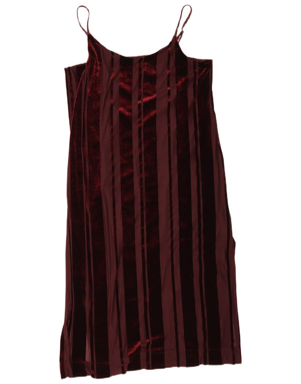 Rochie Dkny pentru femei din velur UK 18 XL, din poliester cu dungi bordeaux