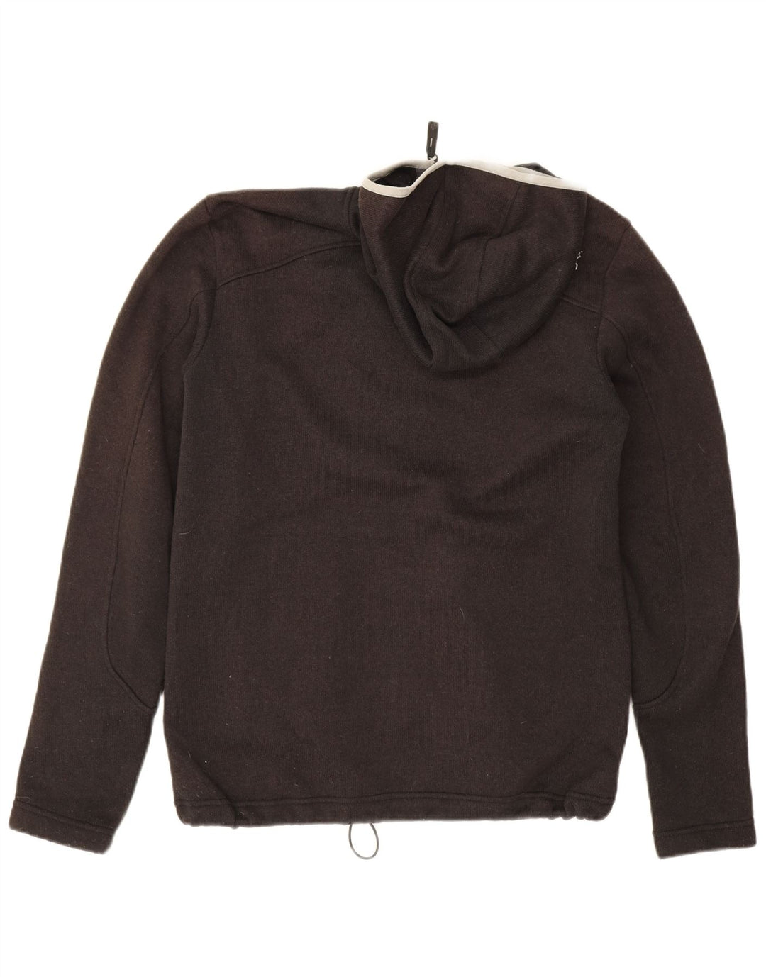 Jack Wolfskin Pulover cu capota cu fermoar pentru bărbați UK 36/38 Poliester mediu gri