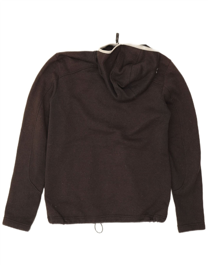 Jack Wolfskin Pulover cu capota cu fermoar pentru bărbați UK 36/38 Poliester mediu gri