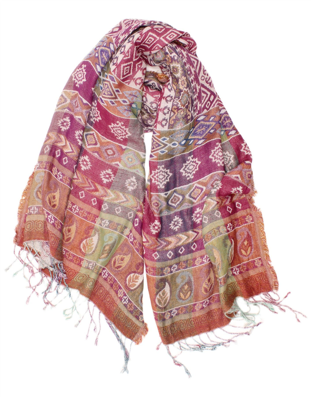 Eșarfă dreptunghiulară pentru femei Monsoon, mărime unică, multicoloră, fair isle boem