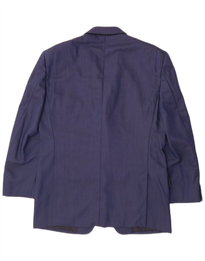 EMANUEL UNGARO Jachetă pentru bărbați cu 3 nasturi, IT 50, mare, bleumarin