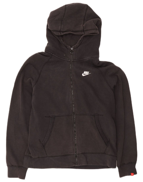 Pulover Nike pentru bărbați, cu fermoar, bumbac mare, negru