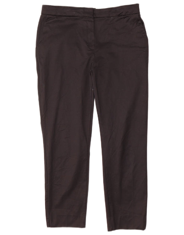 Marks & Spencer Pantaloni subțiri pentru femei UK 12 Medium L32 L25 Bumbac negru