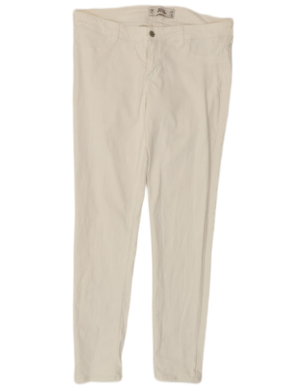 Blugi super skinny pentru femei HOLLISTER US 13 Large W31 L31 Bumbac alb