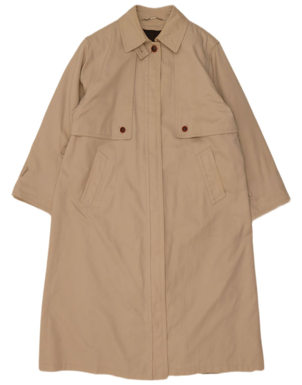 Pardesiu vintage pentru femei UK 18 XL bej acrilic