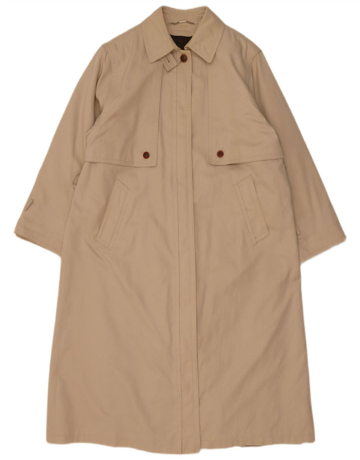 Pardesiu vintage pentru femei UK 18 XL bej acrilic