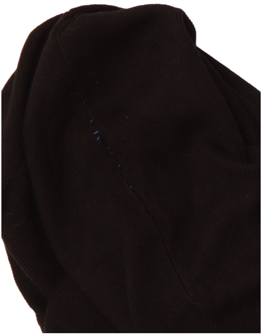 Pulover de damă ZARA cu decolteu rotund din viscoză neagră medie UK 12