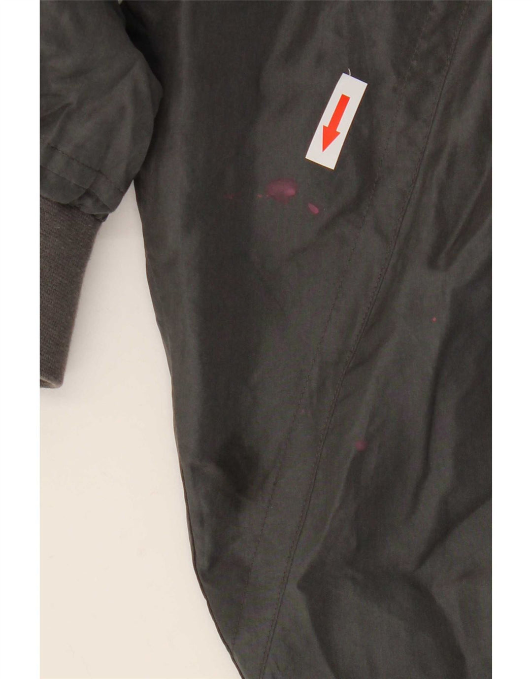 Bomber vintage pentru bărbați UK 38, mătase, gri mediu