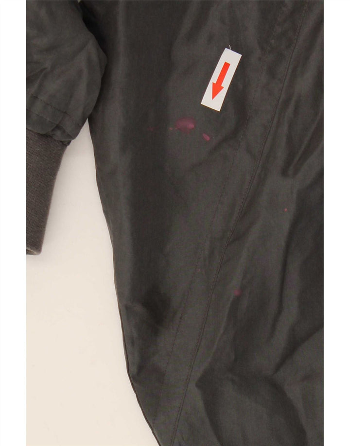 Bomber vintage pentru bărbați UK 38, mătase, gri mediu