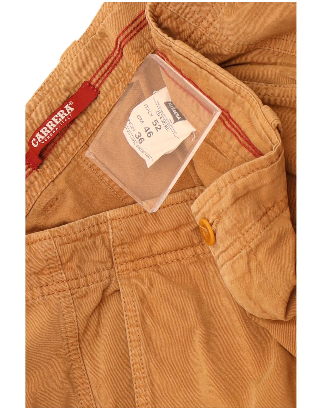 Pantaloni scurți cargo pentru bărbați Carrera IT 52 XL W36 bumbac maro
