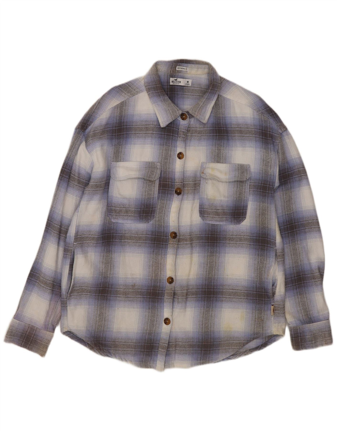 Cămașă Hollister pentru femei Boyfriend Fit Flannel Medium Multicoloră în carouri
