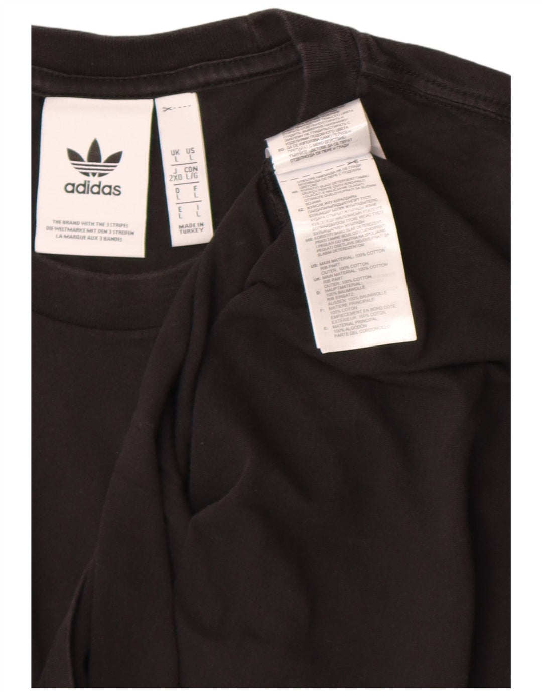 Tricou pentru bărbați Adidas Top mare, negru, bumbac