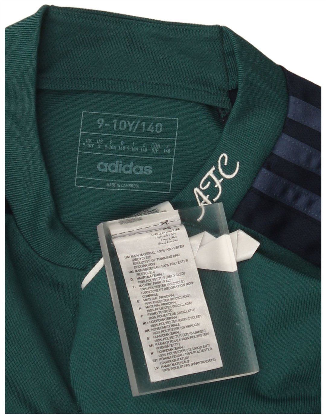 Tricou grafic ADIDAS Fly Emirates pentru băieți, 9-10 ani, color verde