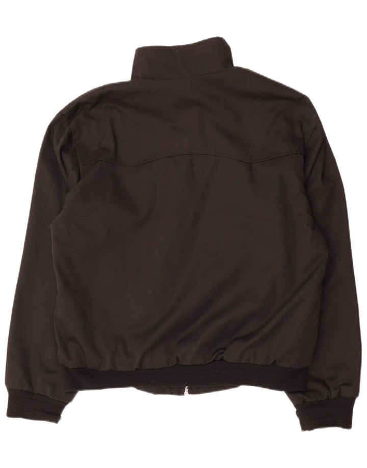 Bomber vintage pentru bărbați UK 38 Poliester mediu negru