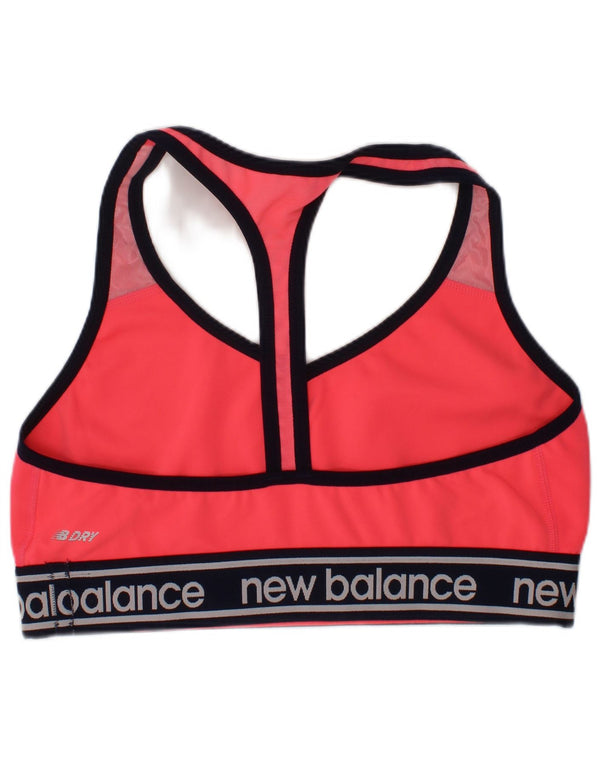 Sutien sport grafic pentru femei New Balance Top Mediu Roz Sport