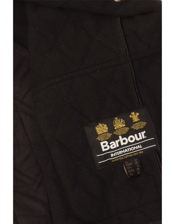 Jachetă militară matlasată Barbour pentru femei UK 10 Poliester negru mic