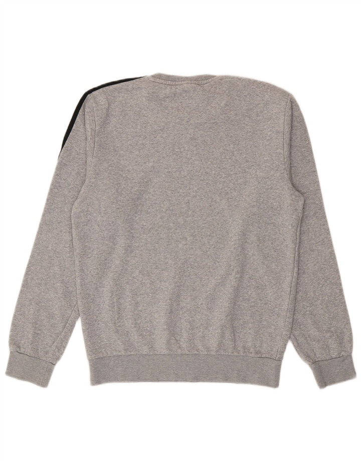 Hanorac grafic pentru bărbați Adidas Jumper mic, gri, bumbac