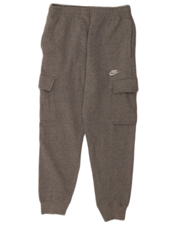 Pantaloni de trening cargo Nike pentru bărbați Pantaloni de jogging mari, gri, poliester