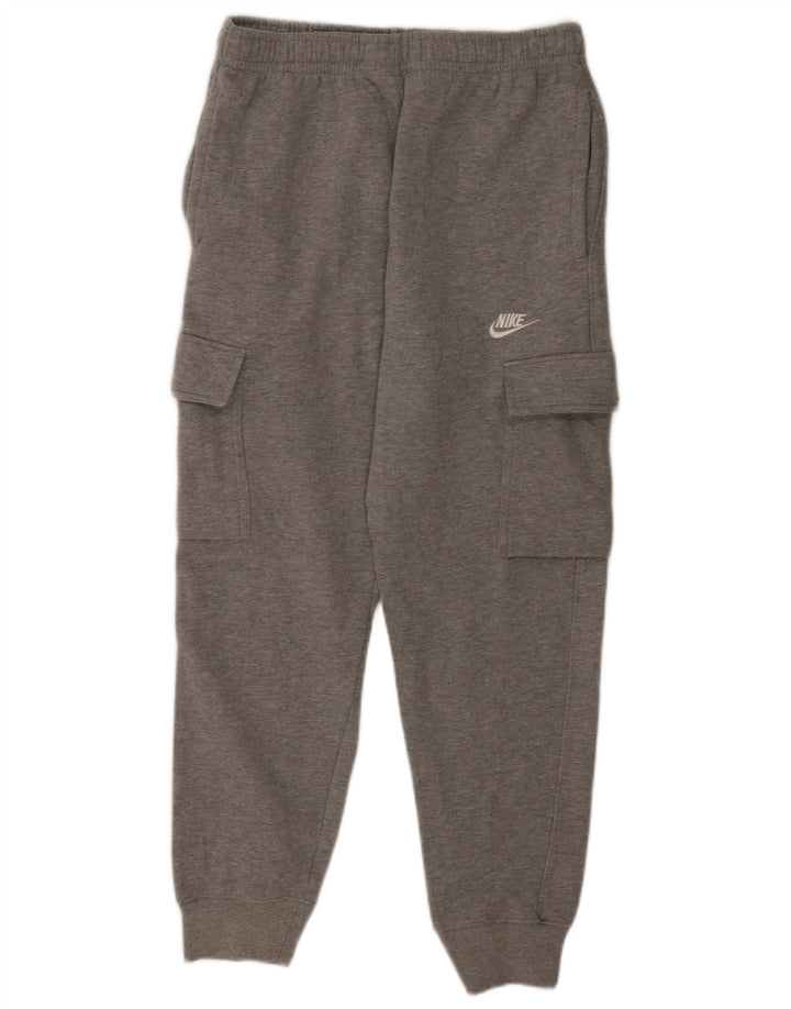 Pantaloni de trening cargo Nike pentru bărbați Pantaloni de jogging mari, gri, poliester