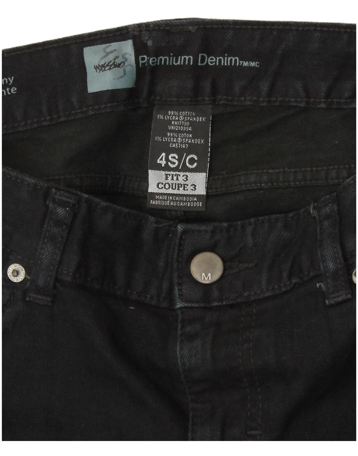 Blugi skinny elastici pentru femei Mossimo US 4 Small W30 L30 Bumbac negru